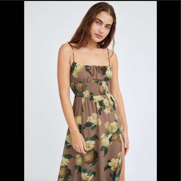 aritzia genoa midi Dress Dusty Orchid/Goldie